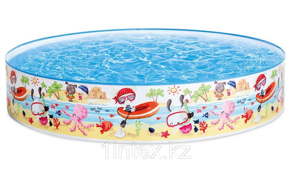 INTEX Детский каркасный бассейн 152*25 Веселье на пляже, 56451 - фото 1 - id-p100674280