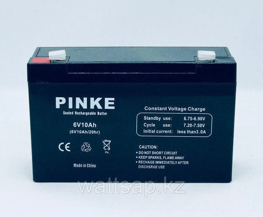 Аккумулятор "Pinke"  6В 10Ач, 170х56х105