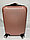 Маленький пластиковый дорожный чемодан на 4-х колесах"Longstar". Высота 54 см, ширина 35 см, глубина 23 см., фото 3