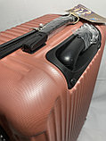 Большой пластиковый дорожный чемодан на 4-х колесах "Longstar". Высота 74 см, ширина 47 см, глубина 29 см., фото 5