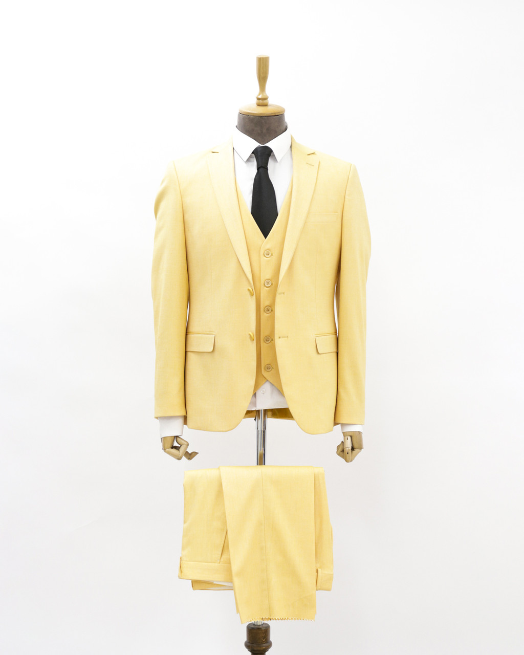 Мужской деловой костюм «UM&H 48221097» желтый, фото 1
