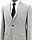 Мужской деловой костюм «UM&H 66124243» серый, фото 3