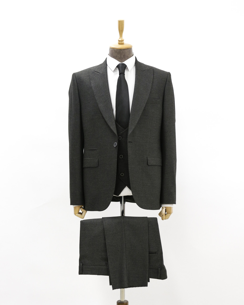 Мужской деловой костюм «UM&H 33282065» черный, фото 1