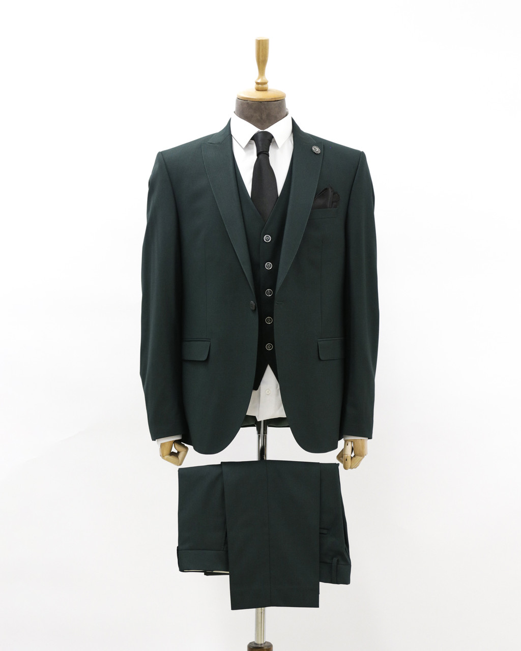 Мужской деловой костюм «UM&H 17254026» зеленый, фото 1