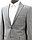 Мужской деловой костюм «UM&H 35272218» серый, фото 2
