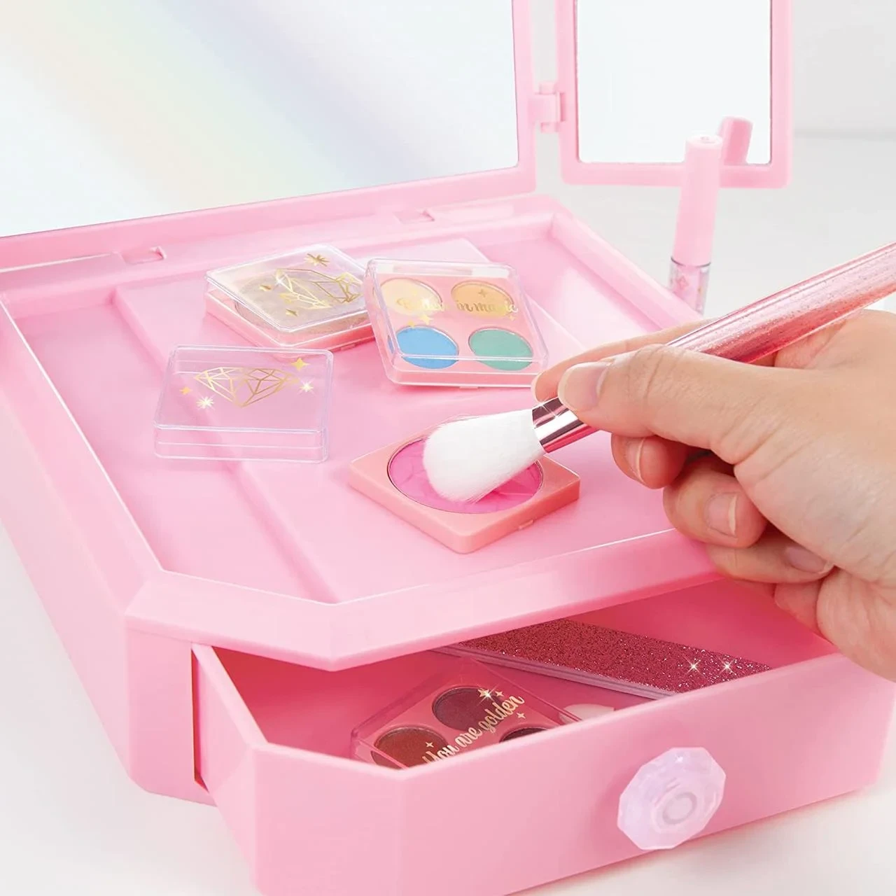 Большой набор для макияжа Blush Vanity, с зеркальным туалетным столиком Make it real 2531
