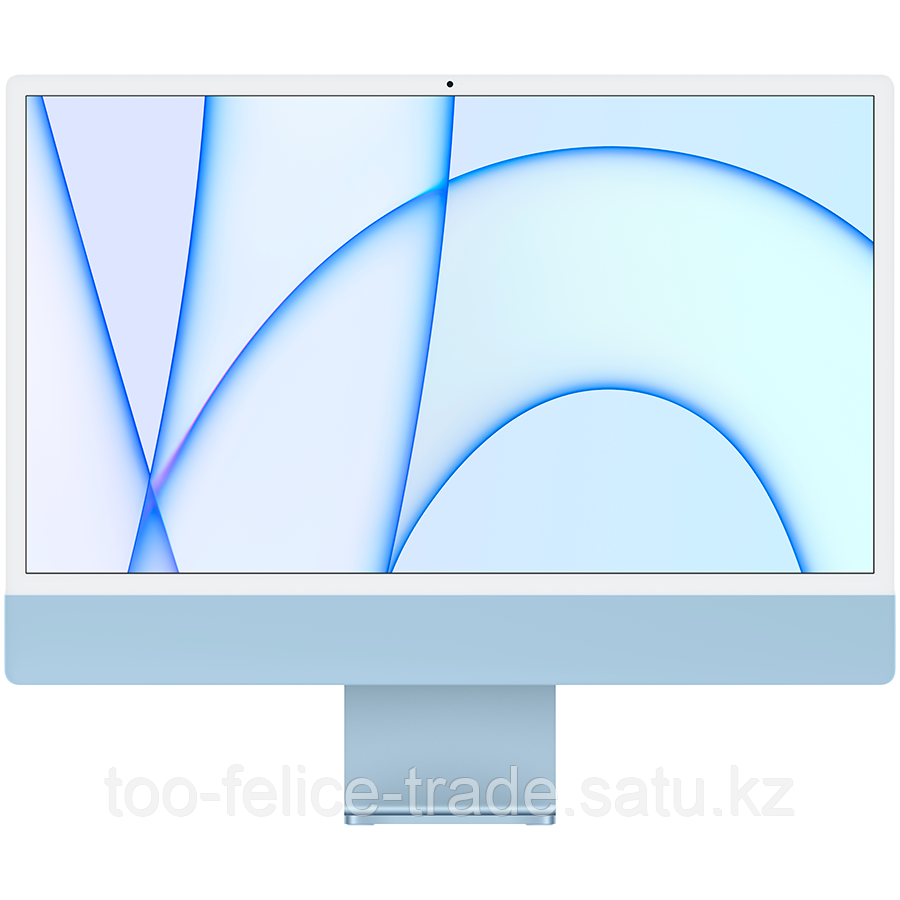 IMac 24-inch, A2438, BLUE, M1 chip with 8C CPU and 8C GPU, 16-core Neural Engine, 16GB  unified memory,