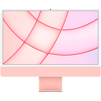 IMac 24-inch, A2438, PINK, M1 chip with 8C CPU and 8C GPU, 16-core Neural Engine, 16GB unified memory, Gigabit