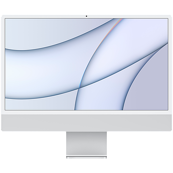 IMac 24-inch, Model A2438, SILVER, M1 chip with 8C CPU and 8C GPU, 16-core Neural Engine, 16GB unified memory,