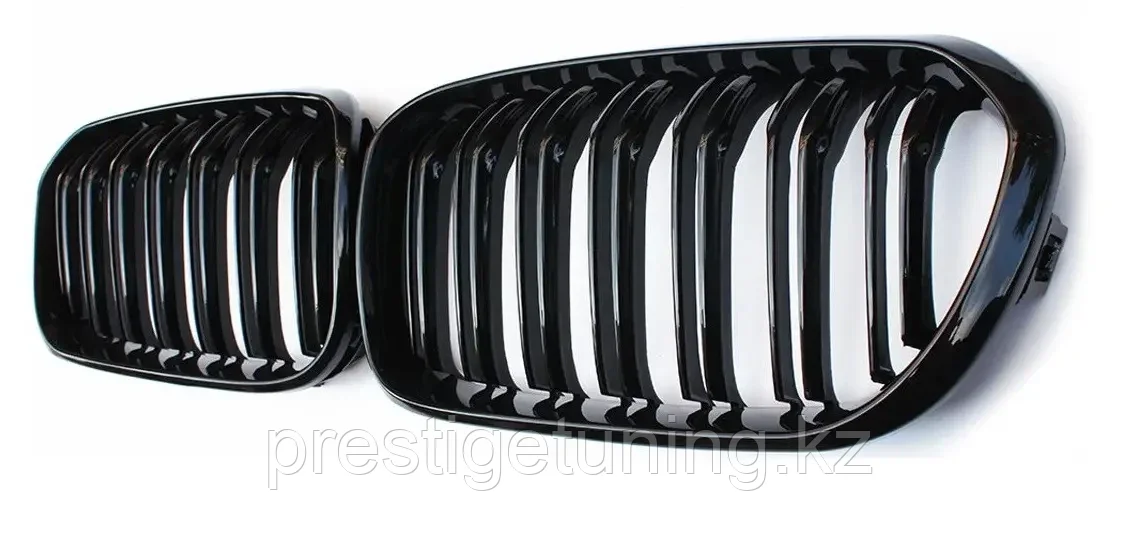 Решетка радиатора на BMW (F20/F21) 2015-17 ноздри в стиле M1 (Черный цвет) - фото 5 - id-p100685590