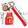 Брелок подвеска на сумку и ключи Rockets красный, фото 2