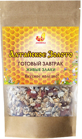 Готовый завтрак живые злаки"Алтайское золото" 220гр, фото 2