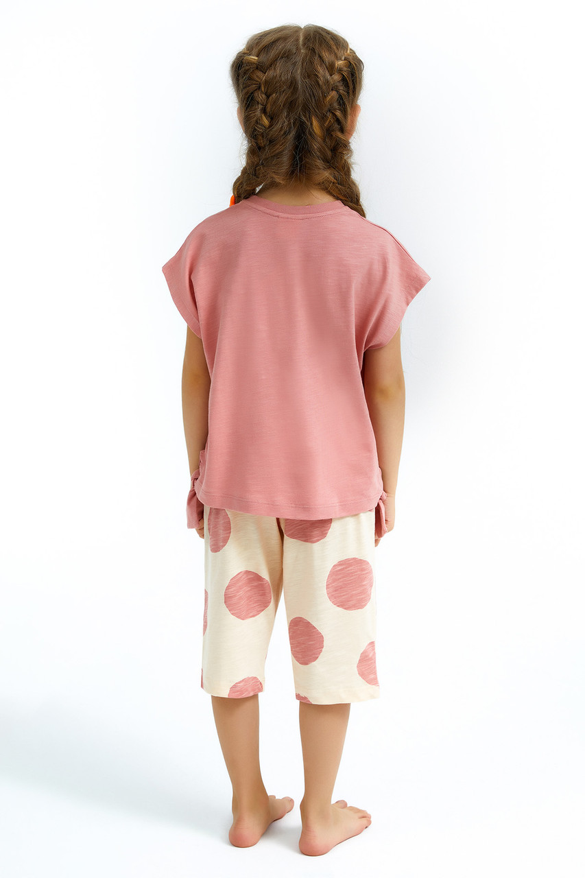 Пижама детская девичья* 4-5 лет / 104-110 , Розовый - фото 4 - id-p100688711