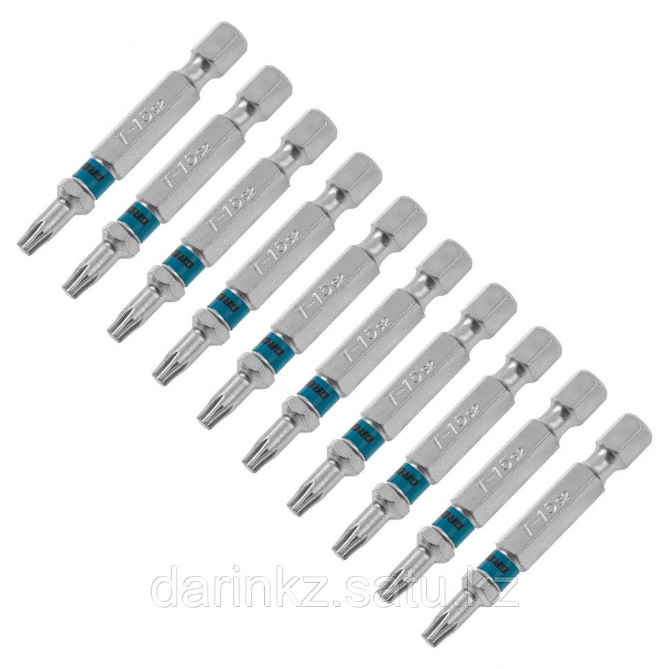 Набор бит Torx 15 х 50, сталь S2, 10 шт. Gross