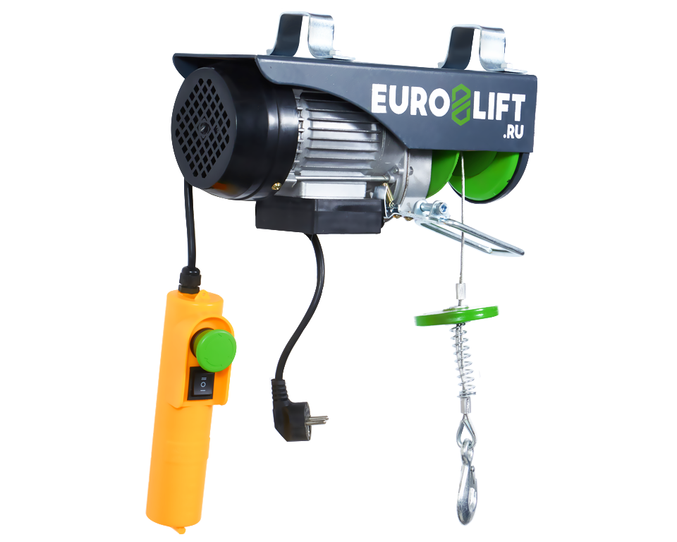 Мини-таль электрическая стационарная Euro-lift PA-1200 600/1200 кг 18/9 м - фото 1 - id-p100708157