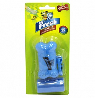 Mr. Fresh пакеты для уборки фекалий с брелоком 40 пакетов