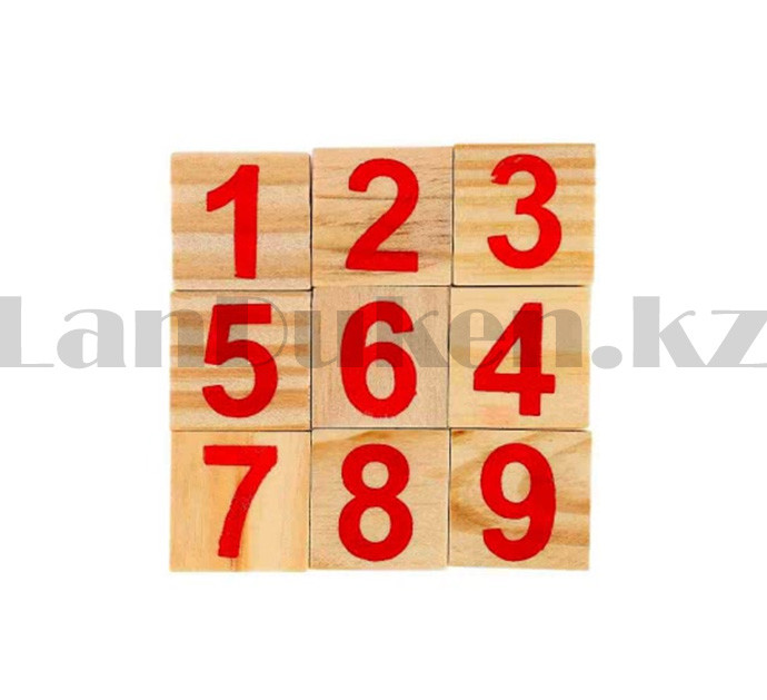 Счеты для детей с цифрами и палочками деревянная - фото 6 - id-p100709931
