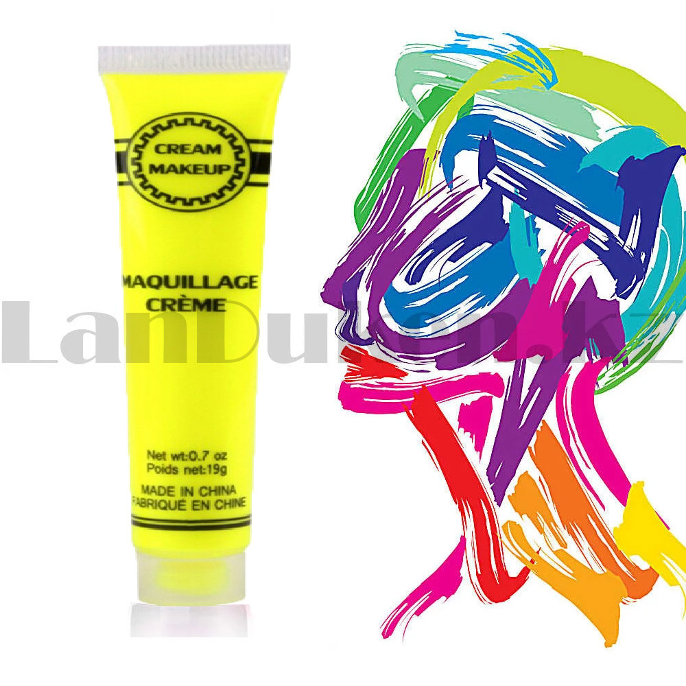 Краска для грима Cream Makeup Maquillage Creme 19 г желтый