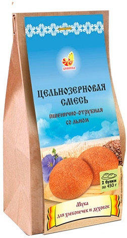 Смесь Дивинка Пшенично-отрубная цельнозерновая со льном 700гр, фото 2
