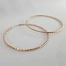 Серьги конго из серебра Aquamarine 30915.6 серебро с позолотой, фото 2