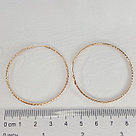 Серьги конго из серебра Aquamarine 30915.6 серебро с позолотой, фото 3