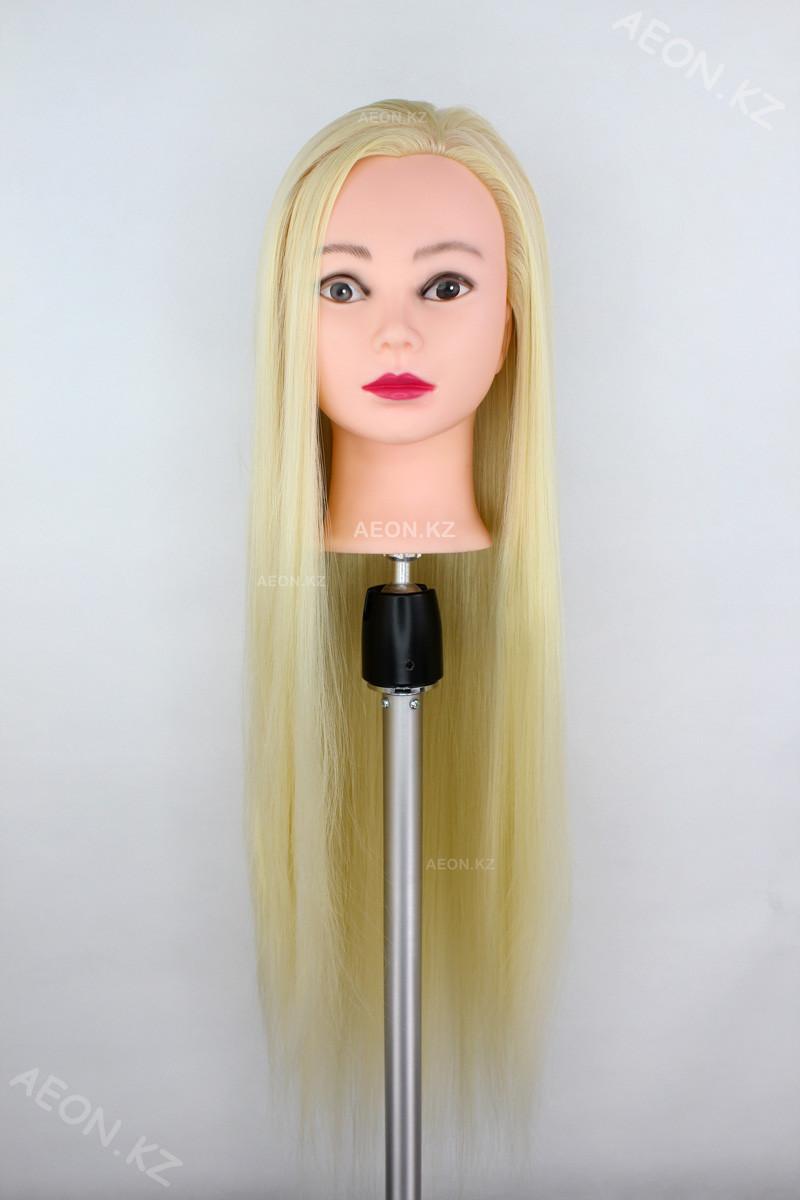 Голова-манекен искуственный волос блонд - 70 см
