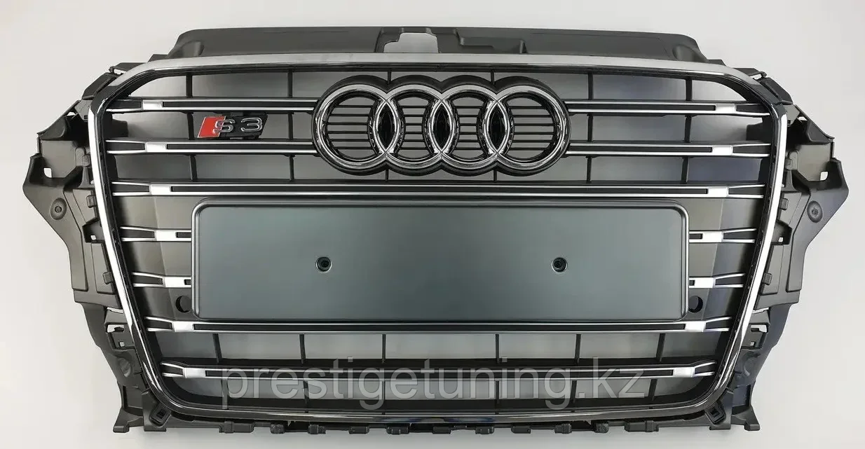Решетка радиатора на Audi A3 (8V) 2012-16 стиль S3 (Серый цвет), фото 1