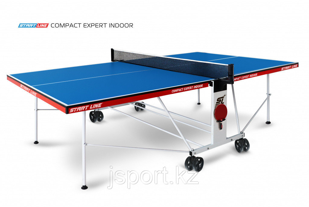 Теннисный стол Compact Expert Indoor blue с сеткой - фото 1 - id-p47277127
