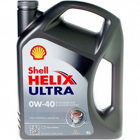 МОТОРНОЕ МАСЛО SHELL HELIX ULTRA 0W-40 СИНТЕТИЧЕСКОЕ 4л