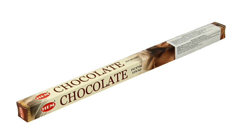 Благовония HEM Шоколад (Chocolate) аромапалочки, упаковка четырехгранник
