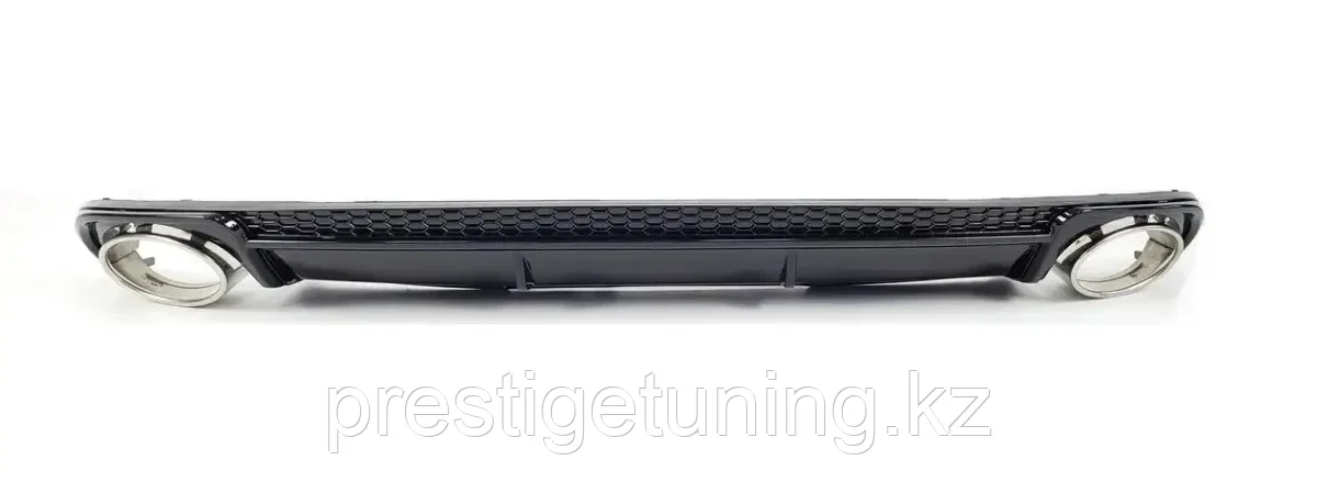 Диффузор заднего бампера на Audi A4 V (B9) 2015-20 стиль RS4 (Седан) - фото 2 - id-p100730651
