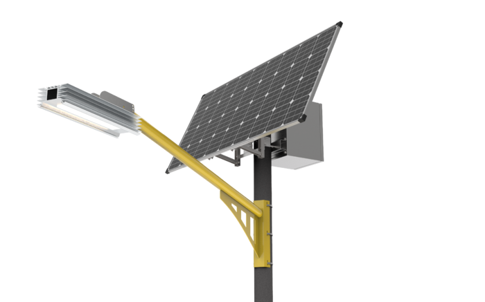 Светильник консольный уличный на солнечной батарее 40 ватт - фото 8 - id-p100732513