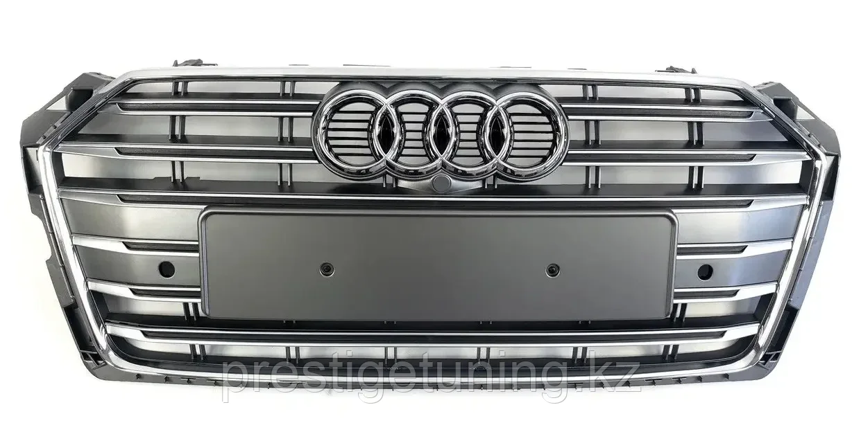 Решетка радиатора на Audi A5 II (F5) 2016-20 стиль S5 (Серебро)