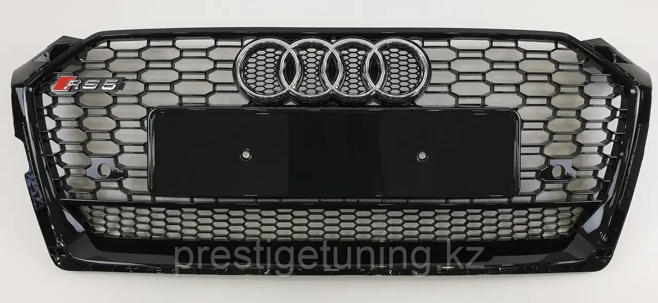 Решетка радиатора на Audi A5 II (F5) 2016-20 стиль RS5 (Черный)