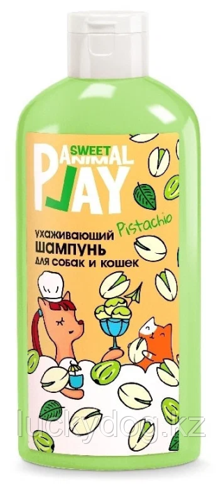 Animal Play SWEET Шампунь фисташковое мороженое Ухаживающий для собак и кошек, 300мл