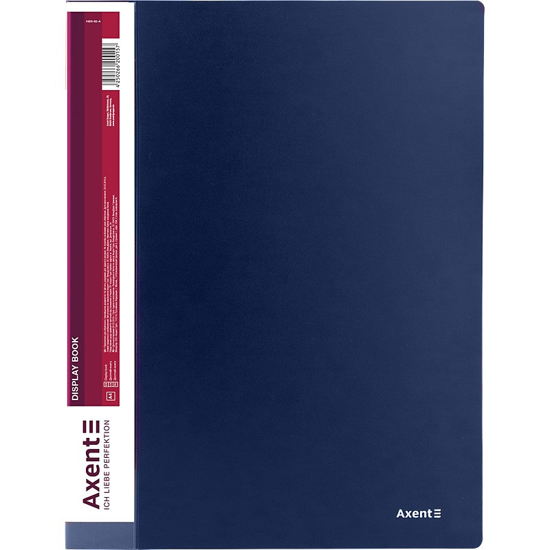 Папка с 20 файлами A4 Axent 1020-02 синяя - фото 1 - id-p100740638