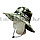 Шляпа для рыбалки охоты и походов трансформирующаяся с ветрозащитной веревкой Tornado F14 камуфляж, фото 2