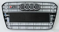 Решетка радиатора на Audi A5 I (8T) 2011-16 стиль S5 (Черный с хромом)