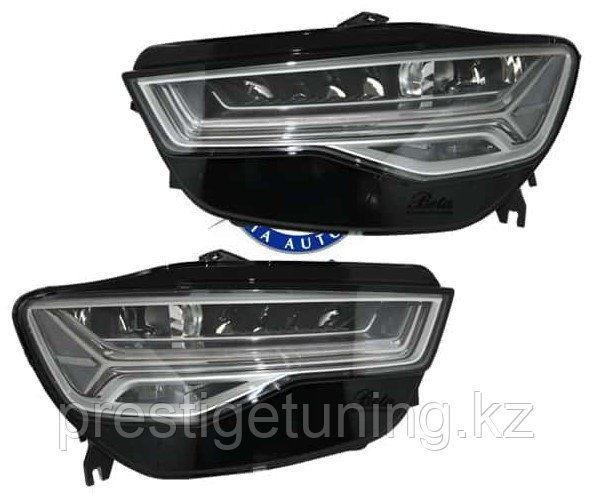 Передние фары на Audi A6 IV (C7) 2014-18 LED (Аналог)