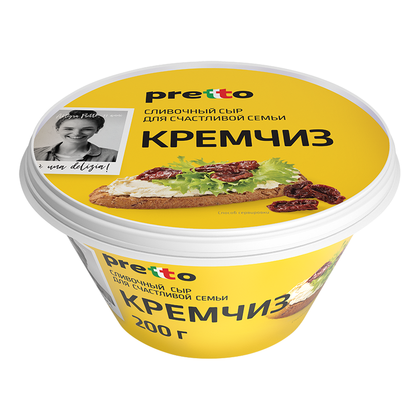 Сыр мягкий "Pretto" Кремчиз 70% 200 г - фото 1 - id-p100762223