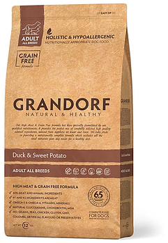Grandorf утка&батат Adult All Breads, 1 кг