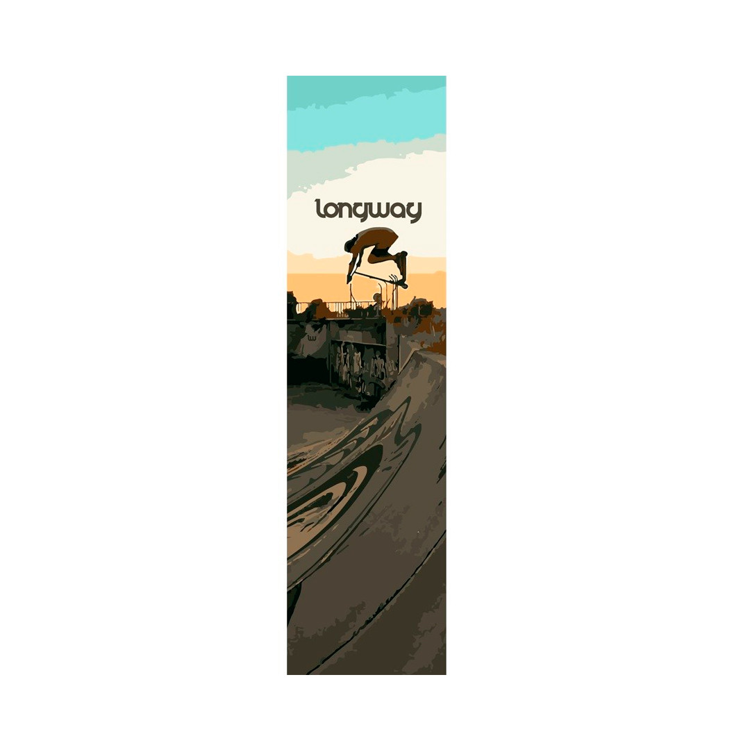 Шкурка для трюкового самоката Longway Gabi 1. Наждак. Наклейка. Немецкий бренд. Рассрочка. Kaspi RED, фото 1