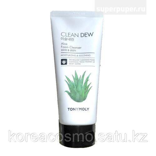 Пенка для умывания Tony Moly Clean Dew Aloe Foam Cleanser, 180 мл