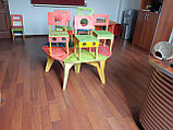Комплект детский столик со стульями, из фанеры, "без единого гвоздя" (1-я группа, 6-ти местный), фото 3
