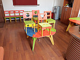 Комплект детский столик со стульями из фанеры, "без единого гвоздя" (3-я группа, 3-х местный), фото 7