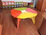 Комплект детский столик со стульями из фанеры, "без единого гвоздя" (3-я группа, 3-х местный), фото 3