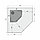 Лист напольный угловой Везувий, 2мм, черный 1100*1100*2, фото 2