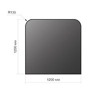 Лист напольный Везувий, 2мм, черный 1200*1000*2 R135