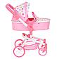 Кукольная коляска трансформер Pituso Фантазия Розовая, фото 2