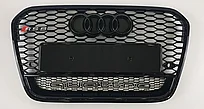 Решетка радиатора на Audi A6 V (C7) 2011-14 стиль RS6 (Черный цвет)
